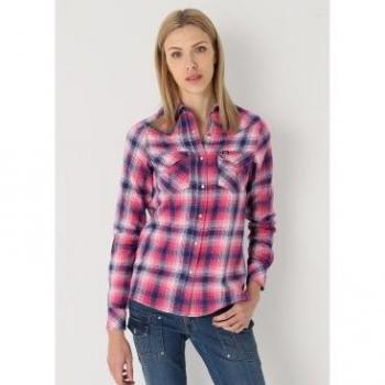 Lois Jeans Casual Viscosa Red/ Pink Shirt XL
