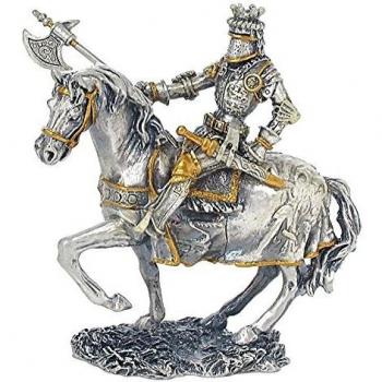 Iron Age Inspired Pewter Cavalryman Figure with Crest