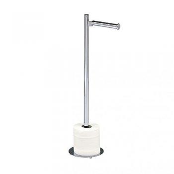 Walther Universal Toilette‑Rollenhalter mit Reserve, Chrom‑Messing