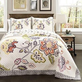 Full Queen Lush Decor Floral Quilt Pack