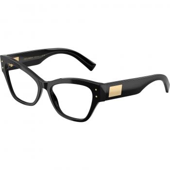 Dolce & Gabbana DG3404 – Montatura Da Vista Acetato Nero Trasparente