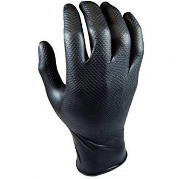 E3/80879 CAJA 50 GUANTES DESECHABLES NITRILO NEGRO SIN POLVO TALLA 9 JUBA