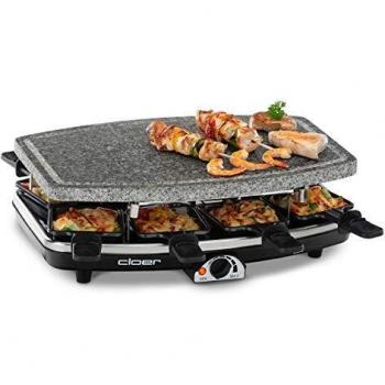 Cloer 6430 Raclette Cooker 1100W 8 Pans