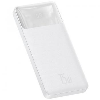 Baseus Powerbank Bipow 10000mAh, 15W, Weiß