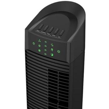 Ventilatore a Torre Skyline 65 W – 29x29x90,7 cm – Nera (CFG) con Telecomando