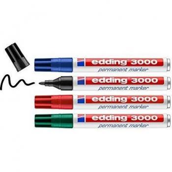 Edding 3000 Rundspitze Permanentmarker 4 Stück