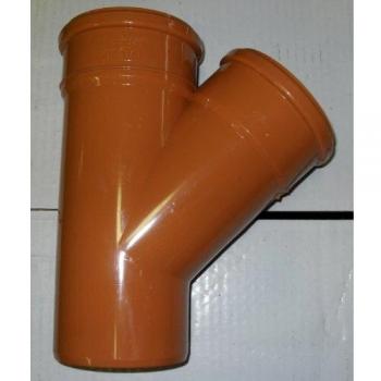 110mm Soil Pipe Branch with 45° Angle Inlet