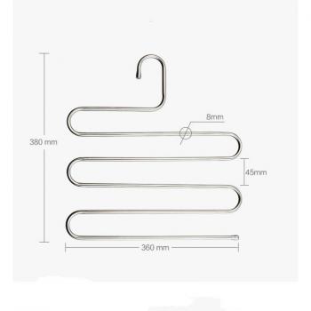 Porte-manteau multifonction S acier inoxydable pour adulte