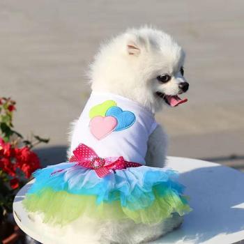 Puppy Party Dress with Bowknot