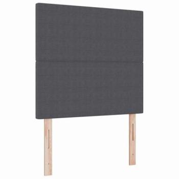VidaXL Manual Height Headboard – 80 cm, Dark Grey, Rib Fabric