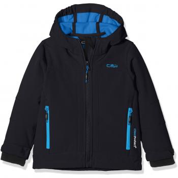 Jungensoftshell Kapuzenjacke, Antrachite Regatta, Größe 140