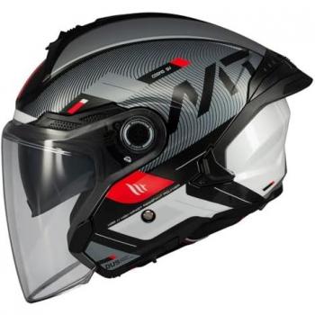 Casco Moto Jet MT Helmetss COSMO SV SILENCE B2 Lucido Taglia S