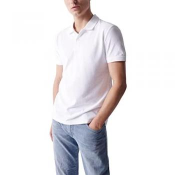 Polo Blanco de Manga Corta Salsa Jeans