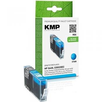 KMP H64 Tintenpatrone kompatibel mit HP CB 323 EE No. 364 XL (C)