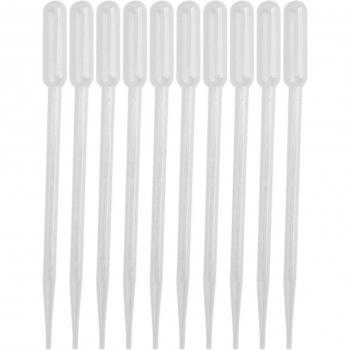 50 Pack 5 ml Plastic Graduated Pipettes with 1 ml Capacity