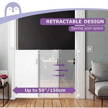 Barrière de Sécurité Rétractable Momcozy pour Bébés et Chiens