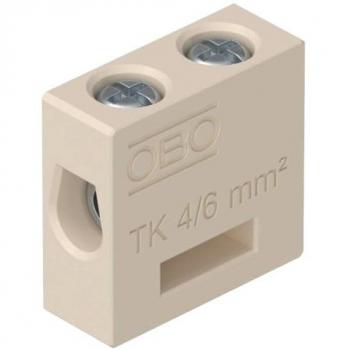 Borne Céramique Flexible OBO Bettermann 7205702 TK 06, rigidité 6-6 mm², 1 pôle (Pack 5)