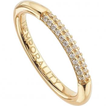 Anillo de plata con detalle de pavé