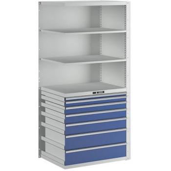 FlexiStack 7 Drawer Adjustable Shelf Rack