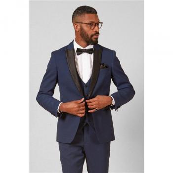 Royal Blue Slim Fit Tuxedo Jacket for Men