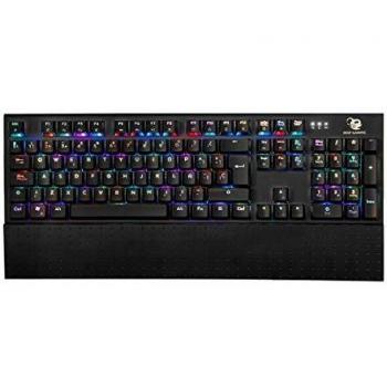 Clavier de jeu DeepSolid avec layout espagnol, anti-ghosting et repose-poignet amovible