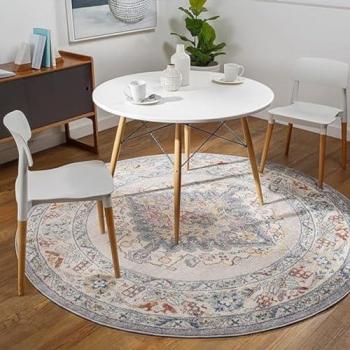 Livabliss Grey Boho Area Rug