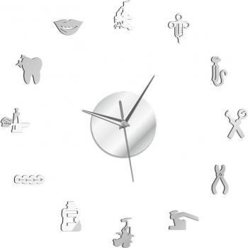 Tooth Design Frameless Wall Clock