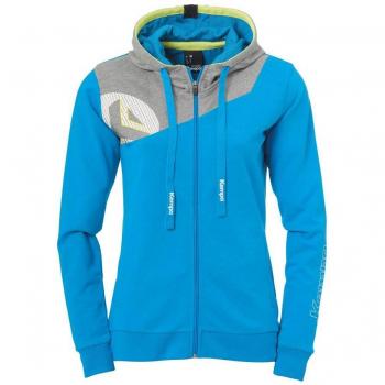 Kempa Blue/Dark Grey Melan Women's Hooded Jacket