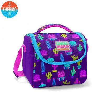 Coral High Kinder Thermo-Bes lunchtasche mit Kaktusprint