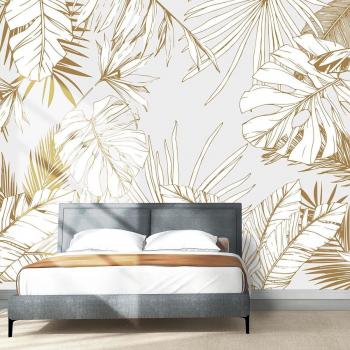Papel Pintado Estilo Tropical Beige