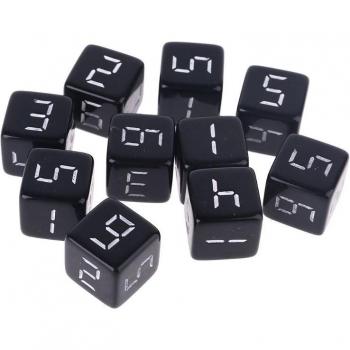 Paquete de 10 Dados D6 Cuadrados para Juegos de Rol