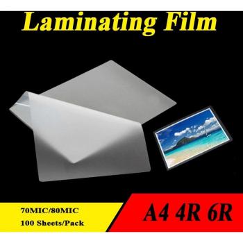 Film de laminage 100 feuilles EVA PET 80 microns A4 pour fichiers et cartes