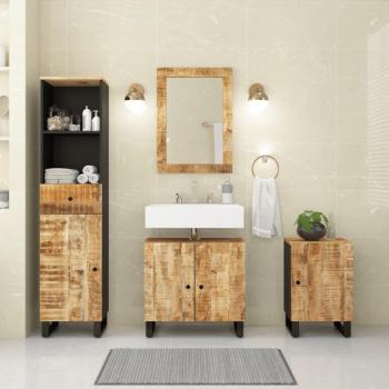 Mobilier de salle de bain en bois manguier massif