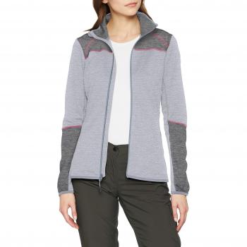 Chaqueta Polar Columbia BAKER VALLEY para Mujer, Cremallera Completa, Poliéster, Gris
