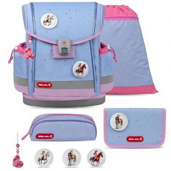 Belmil Classy Plus Lavendel Schulranzen Set 5-teilig mit Brustgurt