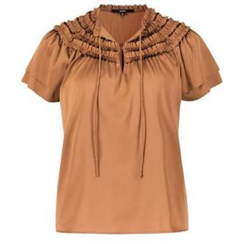 Klassische Damenbluse ZERO, Gr. 42, braun (thrush)