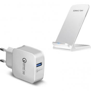 Soporte Inalámbrico de 15W para iPhone 11 Pro, X, XS, XR, 8, Samsung S9, S10, S20