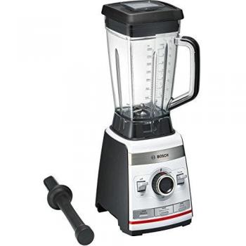 Bosch MMBH4P3W VitaBoost Batidora de Vaso de Alta Velocidad, 1600 W, 2 litros, Metal, Plástico, Blanco