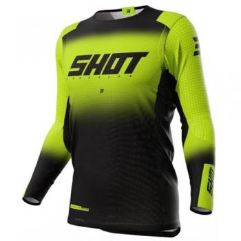 Maglia Cross Shot Aerolite Ultima Nero Giallo 2XL