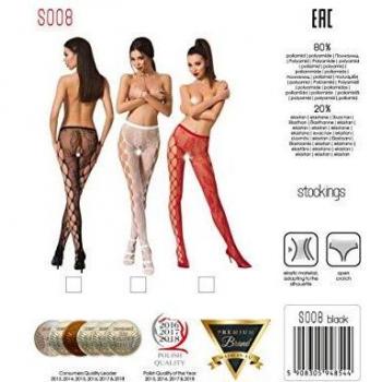 Passion S008 Ouvert-Strumpfhose in Schwarz