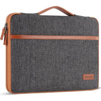 DOMISO Waterproof Laptop Sleeve with Handle for 10 14 15.6 17 Inch Notebooks