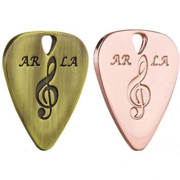 Púas de guitarra 0.38mm color bronce