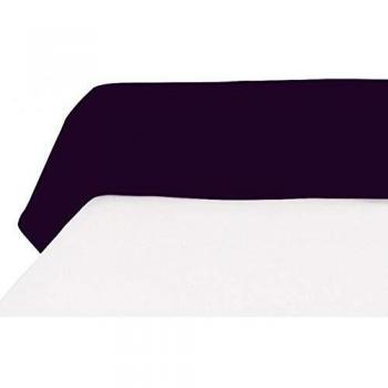 Atmosphère Taie de Traversin Uni Poly Coton Violet 130 x 85 cm