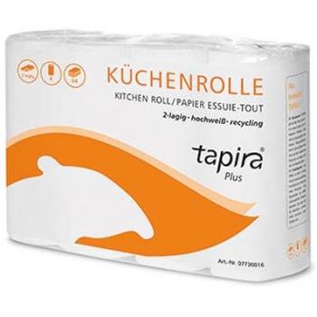 Küchenpapier TAPIRA 2‑Lagen, 64 Blatt pro Pack, 4 Packungen im Set