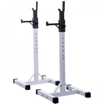 HOMCOM Adjustable Heavy Duty Weights Barbell Squat Stand