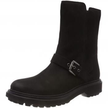 Geox Damen D ASHEELY D Biker Boots, Schwarz