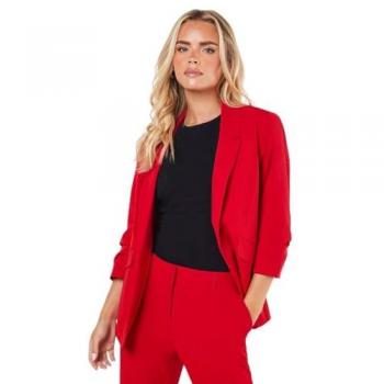 Dorothy Perkins Petite Red Sleeved Blazer – UK 16