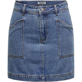 Falda corta Only Mariana en denim azul claro