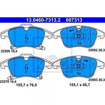 Pastiglie freno ATE 13.0460-7313.2