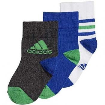 Adidas Lk Ankle S 3pp-Vert Énergie/Bleu Royal/Gris Foncé Bas et chaussettes pour homme S vert/bleu royal/gris foncé